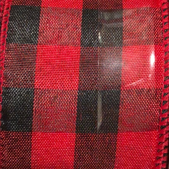 Celebrate it Black Red Christmas Wired Ribbon 75ft - Picture 6 of 6